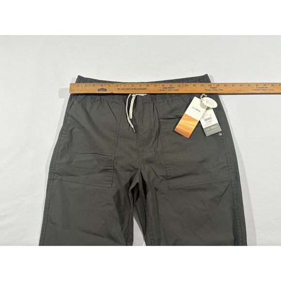Vuori Ripstop Vintage Pants Mens Elastic Waist V461 Balsam Cotton Gray Sz XL NWT - Picture 3 of 8